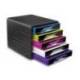 Fichero cajones CEP para 5 cajones Multicolor/Negro