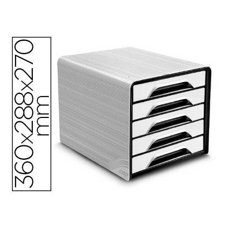 Fichero cajones CEP para 5 cajones Blanco/Negro