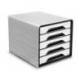 Fichero cajones CEP para 5 cajones Blanco/Negro