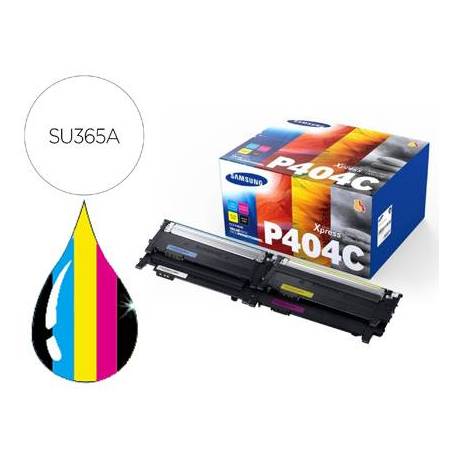 TONER SAMSUNG P404C SL C430W / C480 / C480FN / C480FW / C480W PACK MAGENTA CIAN AMARILLO Y NEGRO 1.000 PÁGINAS