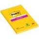 Post it ® Bloc de notas adhesivas Super sticky quita y pon 102x152 mm color Amarillo ultra