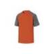 Camiseta manga corta Deltaplus color Naranja y Gris Talla S