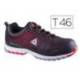 Zapatos de seguridad de Poliuretano DeltaPlus Negro y Rojo talla 46