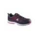 Zapatos de seguridad de Poliuretano DeltaPlus Negro y Rojo talla 45