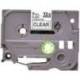 Cinta Brother TZE-111 6mm (ancho) x 8m (largo) laminada transparente/negro