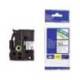 Cinta Brother TZ-261 36mm (ancho) x 8m (largo) laminada blanco/negro