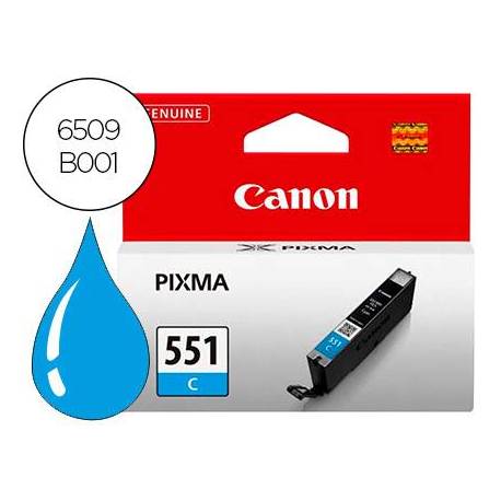 Cartucho Canon CLI-551 Pixma Cian 6509B001