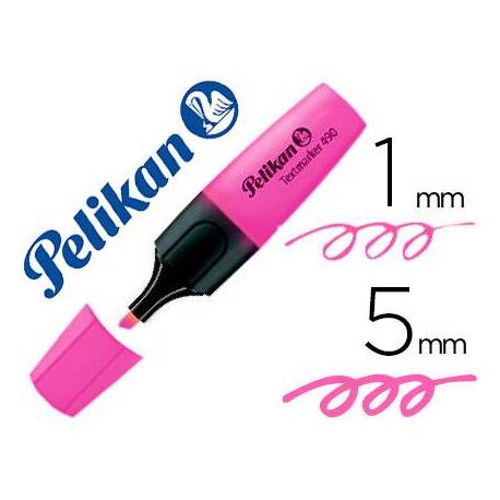 Rotulador fluorescente Marca Pelikan Rosa trazo 1/5mm
