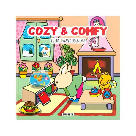 CUADERNO DE COLOREAR MARCA SUSAETA 1 COZY&COMFY 48 PAGINAS 24,2X24,2 CM