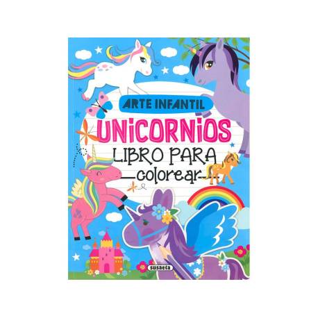 CUADERNO DE COLOREAR MARCA SUSAETA UNICORNIOS 192 PAGINAS 21X28 CM