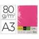 PAPEL COLOR MARCA LIDERPAPEL DIN A3 80 GR ROSA INTENSO PAQUETE DE 500 HOJAS