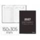 DIETARIO MARCA LIDERPAPEL 2027 DOS TERCIOS 150X305 MM DIA PAGINA BILINGUE COLOR NEGRO PAPEL 70 G FSC