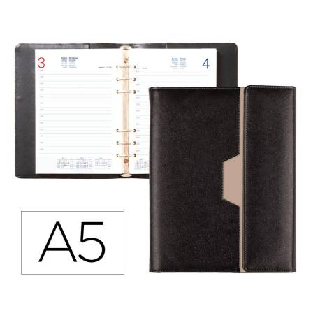 AGENDA ENCUADERNADA MARCA LIDERPAPEL 2027 NERO 15X21 CM DIA PAGINA BILINGUE DESIGN 1 PAPEL 70 G FSC