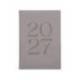 AGENDA OFICINA LIDERPAPEL 2027 ENCUADERNADA CRETA DIA PAGINA 170X240 MM BILINGUE 70G PAPEL FSC COLOR GREY