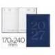 AGENDA OFICINA MARCA LIDERPAPEL 2027 ENCUADERNADA CRETA DIA PAGINA 170X240 MM BILINGUE 70G PAPEL FSC BLUE
