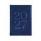AGENDA OFICINA MARCA LIDERPAPEL 2027 ENCUADERNADA CRETA SEMANA VISTA A5 BILINGUE 70G PAPEL FSC BLUE