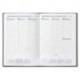 AGENDA OFICINA MARCA LIDERPAPEL 2027 ENCUADERNADA CORFU SEMANA VISTA A5 BILINGUE 60G PAPEL FSC BLACK