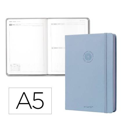 AGENDA OFICINA MARCA LIDERPAPEL 2027 ENCUADERNADA SOLID COLORS DIA PAGINA A5 BILINGUE 70G PAPEL FSC DESIGN 10