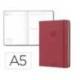 AGENDA OFICINA MARCA LIDERPAPEL 2027 ENCUADERNADA SOLID COLORS DIA PAGINA A5 BILINGUE 70G PAPEL FSC BURGUNDY