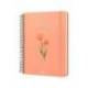 AGENDA OFICINA MARCA LIDERPAPEL 2027 ESPIRAL FLOWERS A DIA PAGINA A5 BILINGUE 70G PAPEL FSC DESIGN 4