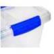 CONTENEDOR DE PLASTICO MARCA PLASTICFORTE 55 LITROS N 4 TRANSPARENTE CON TAPA 590X400X350 MM