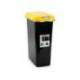 CONTENEDOR PARA RECICLAJE PLASTICFORTE 25 L CON TAPA AMARILLO PARCHIS