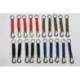 MOSQUETON ALUMUNIO MARCA IMAGINOVO 60 MM CON LLAVERO DECORATIVO COLORES SURTIDOS 100X200 MM