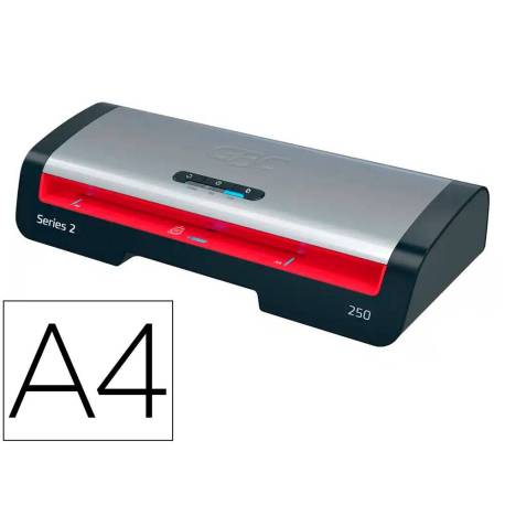 PLASTIFICADORA GBC 250 OFFICE DIN A4 APAGADO AUTOMATICO 2 RODILLOS HASTA 125 MICRAS