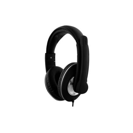 AURICULARES MARCA TNB HS-500 MULTIMEDIA CON MICROFONO USB COLOR NEGRO