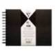 ALBUM DE FOTOS ESPIRAL MARCA CLAIREFONTAINE TAPA DURA NEGRA 210X160 MM 40 HOJAS 185 G