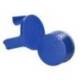 Taburete q-connect ruedas retractiles tres ruedas dos niveles azul