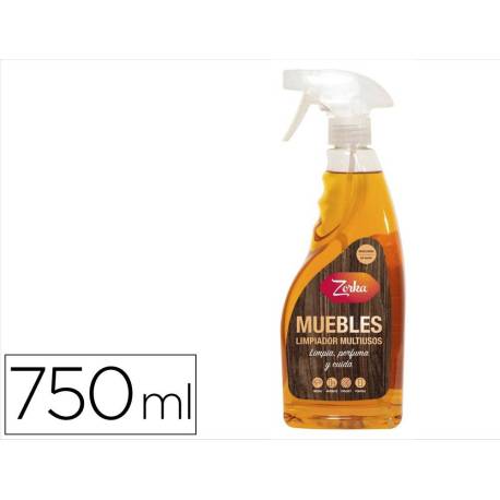 LIMPIADOR MULTIUSOS MARCA MUEBLES ZORKA CON PISTOLA PULVERIZADORA 750 ML