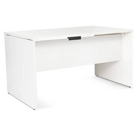 MESA OFICINA ROCADA SERIE WORK 140X80 CM ACABADO AW04 BLANCO/BLANCO