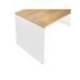 MESA OFICINA ROCADA SERIE WORK 140X80 CM ACABADO AW04 BLANCO/BLANCO