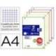 RECAMBIO MARCA OXFORD DIN A4 200+50 HOJAS GRATIS CUADRO 5 MM 4 TALADROS CON BANDA 5 COLORES VIVOS