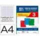 LIBRETA ESCOLAR MARCA OXFORD OPENFLEX DIN A4 48 HOJAS CUADRO 4 MM PACK DE 3 UNIDADES COLORES SURTIDOS