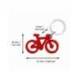 LLAVERO BICICLETA ACRILICO RECICLADO 5 UNIDADES COLORES SURTIDOS