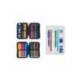PLUMIER ESCOLAR MARCA MILAN 430 SINCE 1918 DOBLE CON ACCESORIOS COLOR BEIG 195X50X130 MM