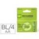 PILA MARCA GP RECARGABLE AA 1300 MAH BLISTER DE 4 UNIDADES