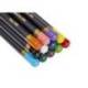 LAPICES DE COLORES MARCA DERWENT CHROMAFLOW CAJA METALICA DE 12 UNIDADES COLORES SURTIDOS