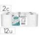 PAPEL HIGIENICO MARCA AMOOS JUMBO INDUSTRIAL MISSION CARE EXTRACCION CENTRAL 2 CAPAS 33G/M2 PAQUETE DE 12 ROLLOS