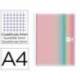 CUADERNO ESPIRAL MIQUELRIUS DIN A4 120 HOJAS 70 GR CUADRO 5 MM TAPA POLIPROPILENO AURORA WEST BAY