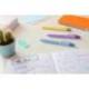 BOLIGRAFO MARCA BIC CUATRO COLORES PASTEL PUNTA DE 1 MM CAJA DE 12 UNIDADES COLORES SURTIDOS