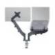BRAZO PARA MONITOR Y PORTATIL MARCA LEITZ ERGO SPACESAVING DUAL GRIS OSCURO