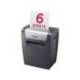 DESTRUCTORA DE DOCUMENTOS MARCA REXEL MOMENTUM X406 P4 CAPACIDAD DE CORTE 6 HOJAS DESTRUYE GRAPAS Y CLIPS