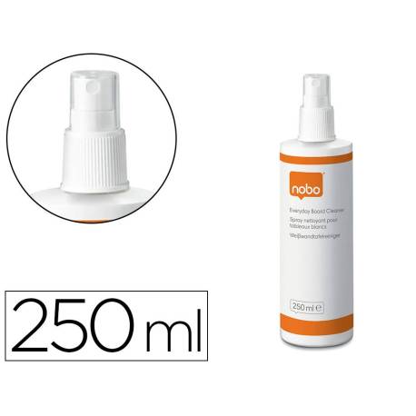 LIMPIADOR DE PIZARRA BLANCA MARCA NOBO BOTE PULVERIZADOR DE 250 ML