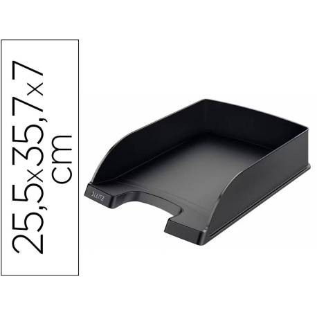 BANDEJA SOBREMESA PLASTICO LEITZ RECYCLE COLOR NEGRO 255X357X70 MM