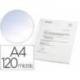 FUNDA MULTITALADRO MARCA ESSELTE DIN A4 POLIPROPILENO CRISTAL 120 MC CAJA DE 100 UNIDADES