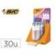 BOLIGRAFO MARCA BIC CUATRO COLORES GRADIENTE EXPOSITOR DE 30 UNIDADES COLORES SURTIDOS