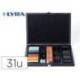 SET DIBUJO MARCA LYRA ESTUCHE DE MADERA CON 31 PIEZAS SURTIDAS